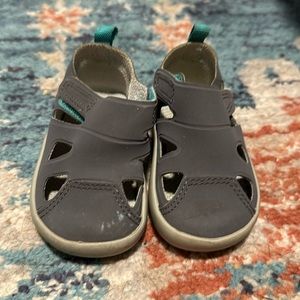 Ten Little Sandals Velcro Gray Sz 4.5
